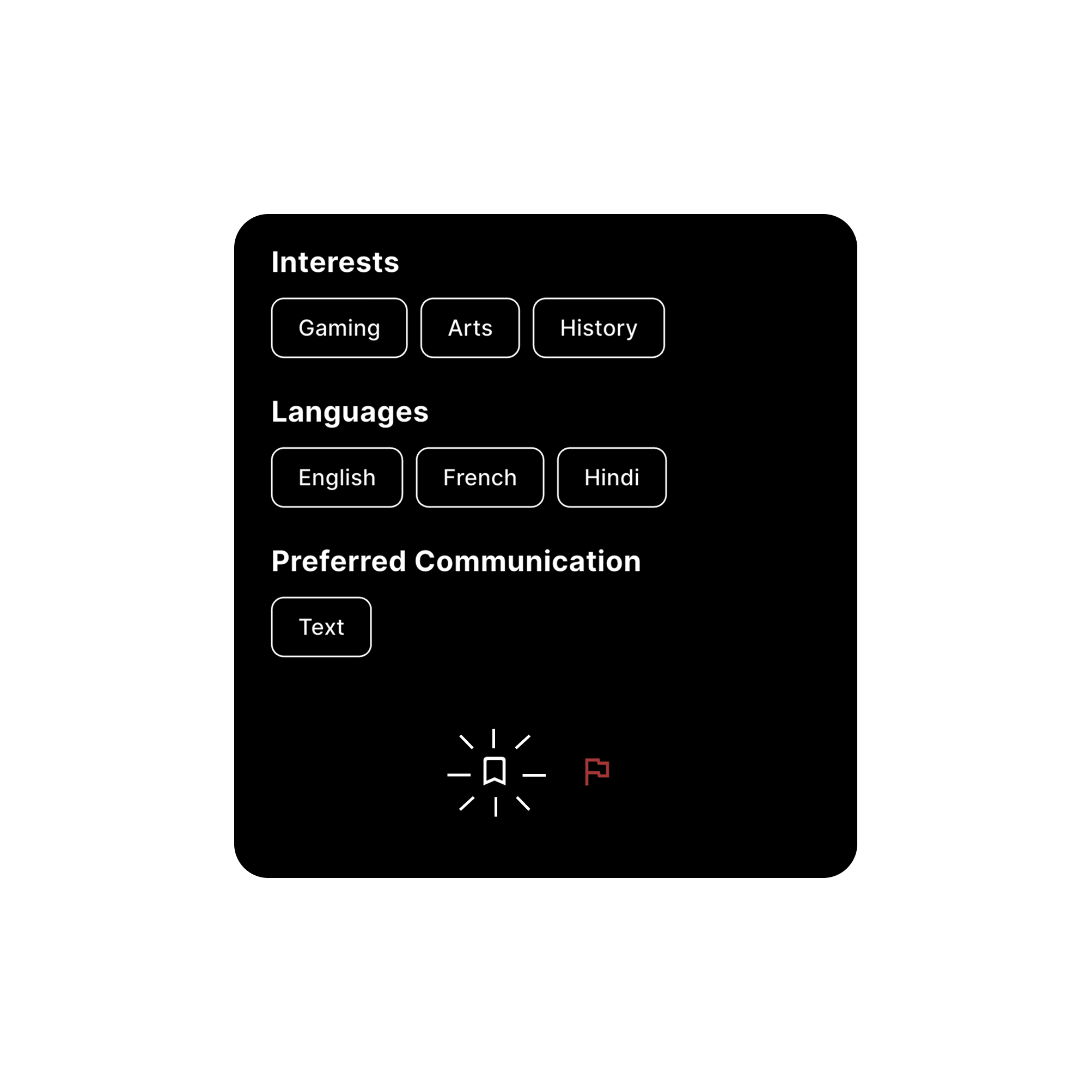 Browsing profiles on a phone